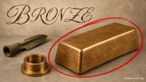 Bronze, an early strong metal alloy, was a revolutionary invention that transformed ancient tool and weapon making.