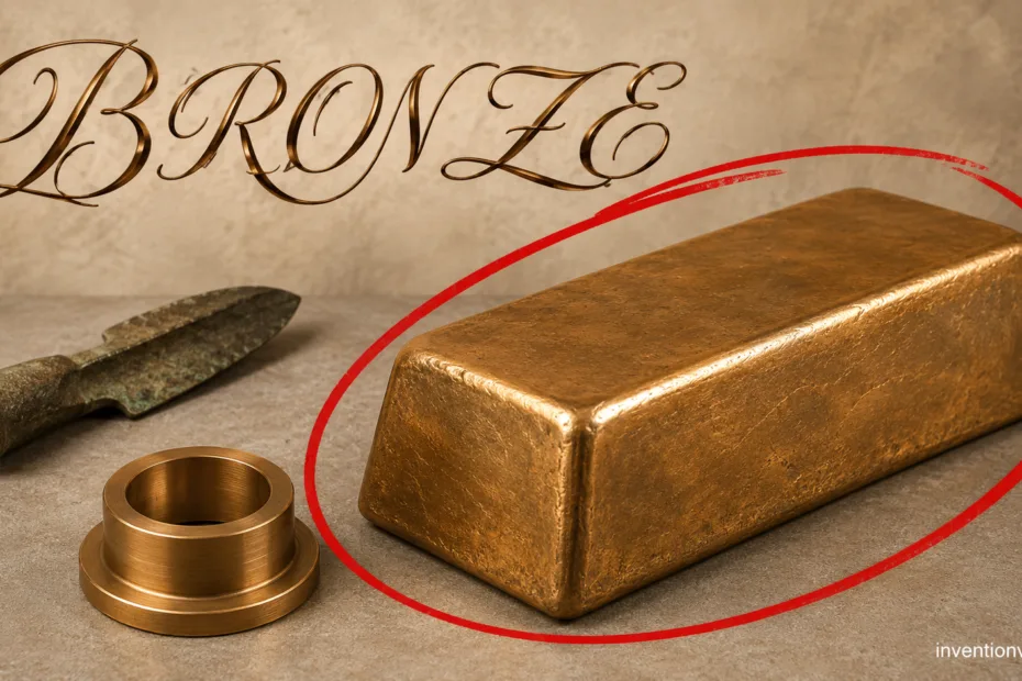 Bronze, an early strong metal alloy, was a revolutionary invention that transformed ancient tool and weapon making.