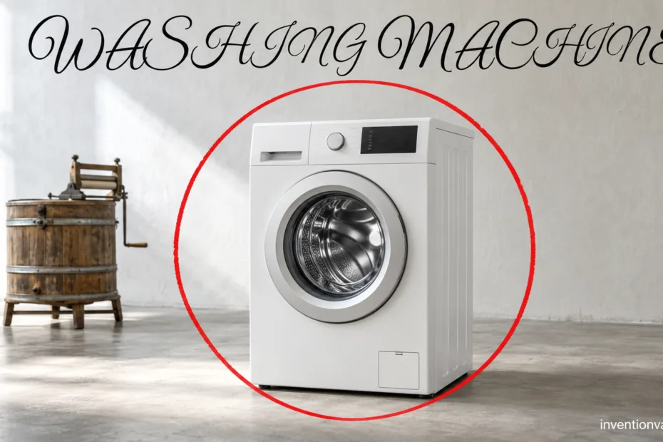 innovative washing machine automates laundry with modern design and easy-to-use controls