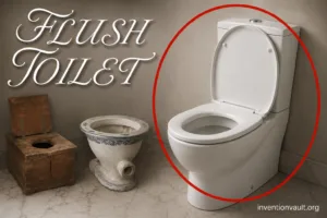 modern flush toilet invention showcasing the development of Sanitation technology
